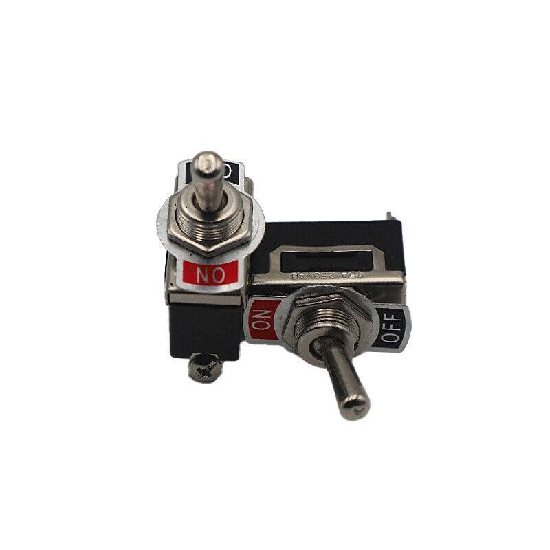 5X Waterproof Toggle Flick Switch 250V On/Off Car Dash Light Metal 12 Volt Boot