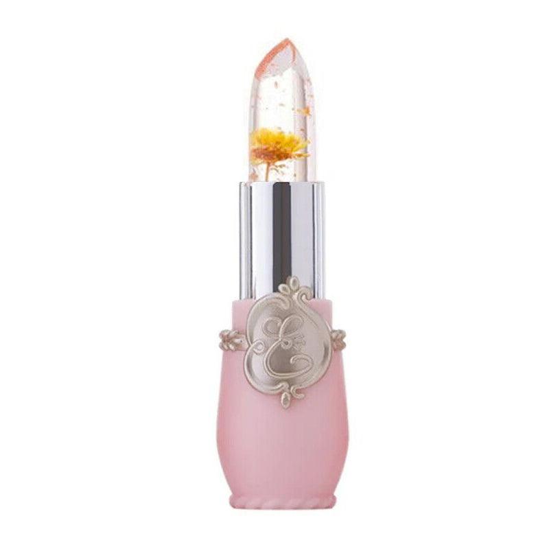 Flower Lipstick Color Jelly Transparent Magic Changing Lip Temperature Change Au - Yellow