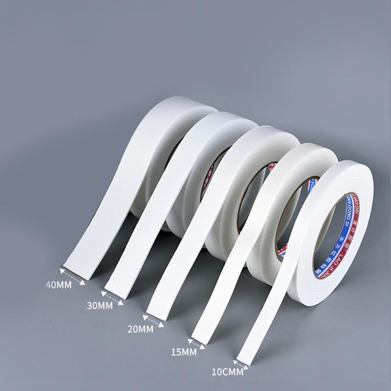 Double Sided White PE Foam Sticky Tape Mounting DIY Craft Strong Adhesive 2.5m - 20mm*2.5m