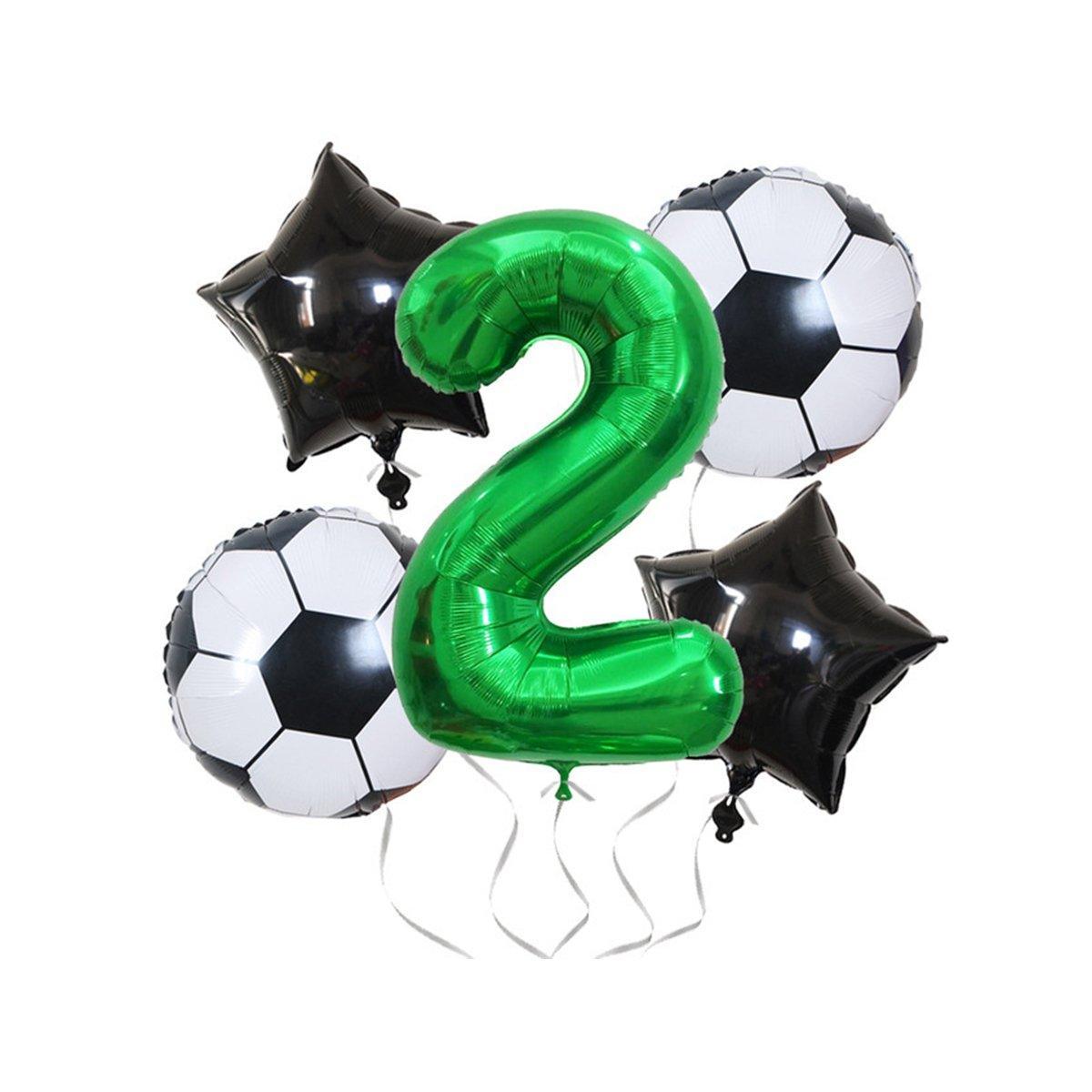 32 Inch Green Soccer Balloons 5 Pieces Set World Cup Birthday Party Decoration - 10