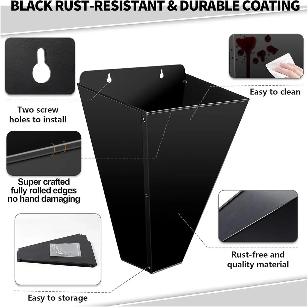 Metal Poultry Restraint Cone Flat Back Funnel Cone for Chicken Duck Goose