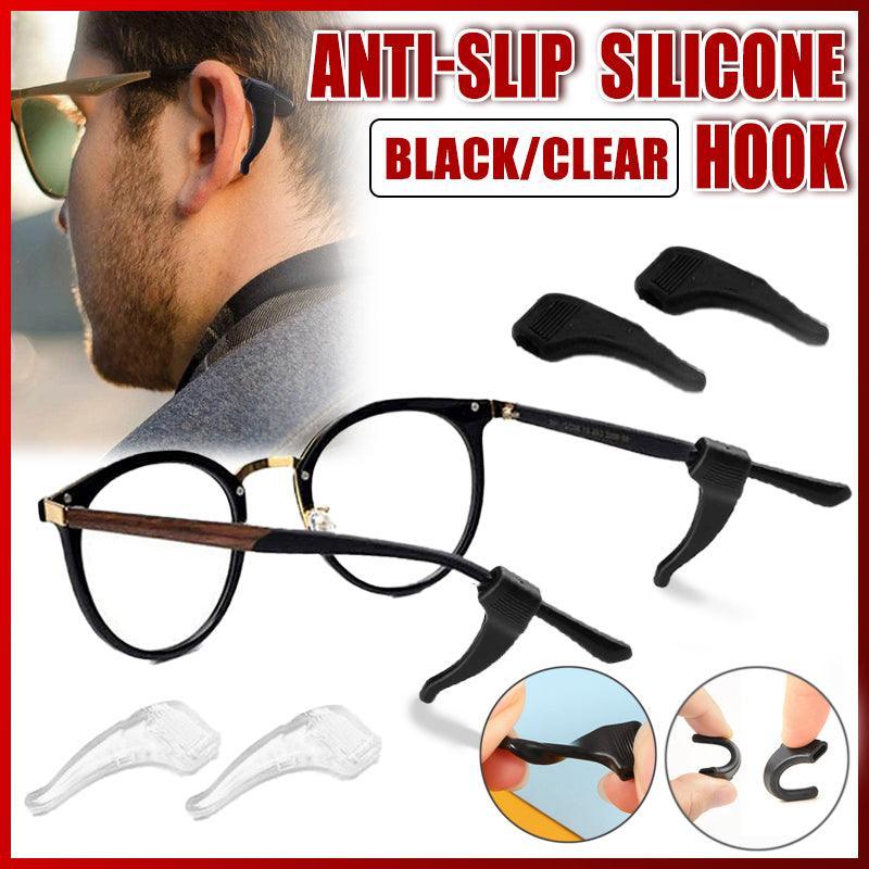 Anti-Slip Tip Ear Grip Silicone Hook Glasses Spectacle Holder Sports Temple Au - Clear