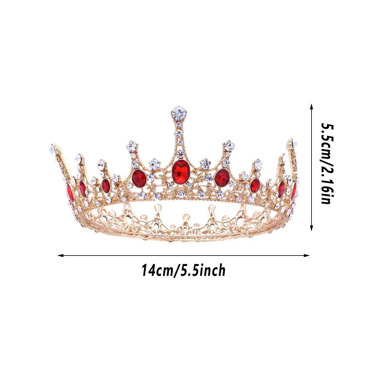 Vintage Princess Wedding Crown Hair Accessories Bridal Round Tiara Headpiece