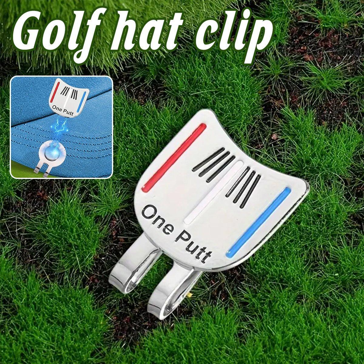 Golf Ball Marker Metal With Hat Clip Golf Training Aid Outdoor Sport Aiming Tool