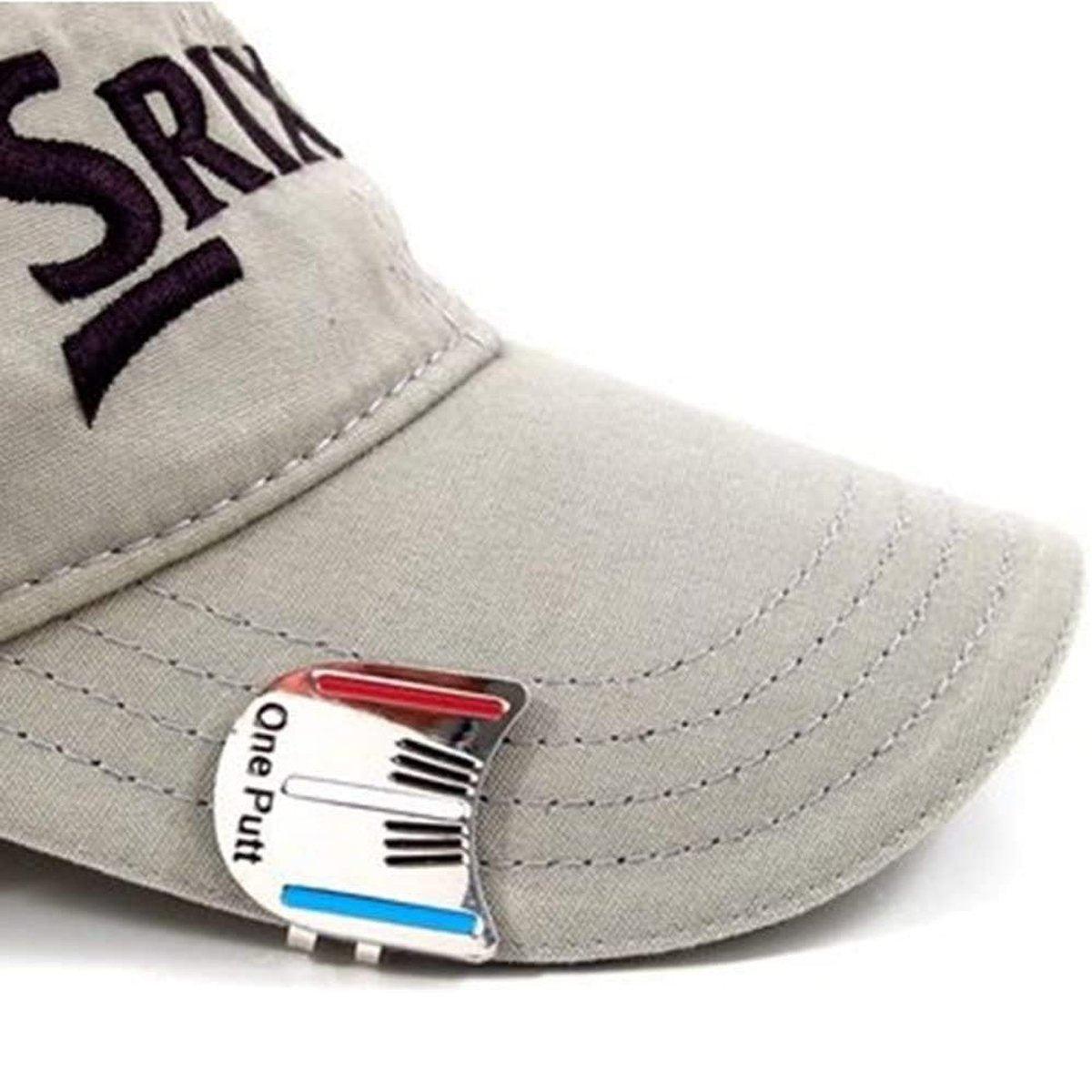 Golf Ball Marker Metal With Hat Clip Golf Training Aid Outdoor Sport Aiming Tool