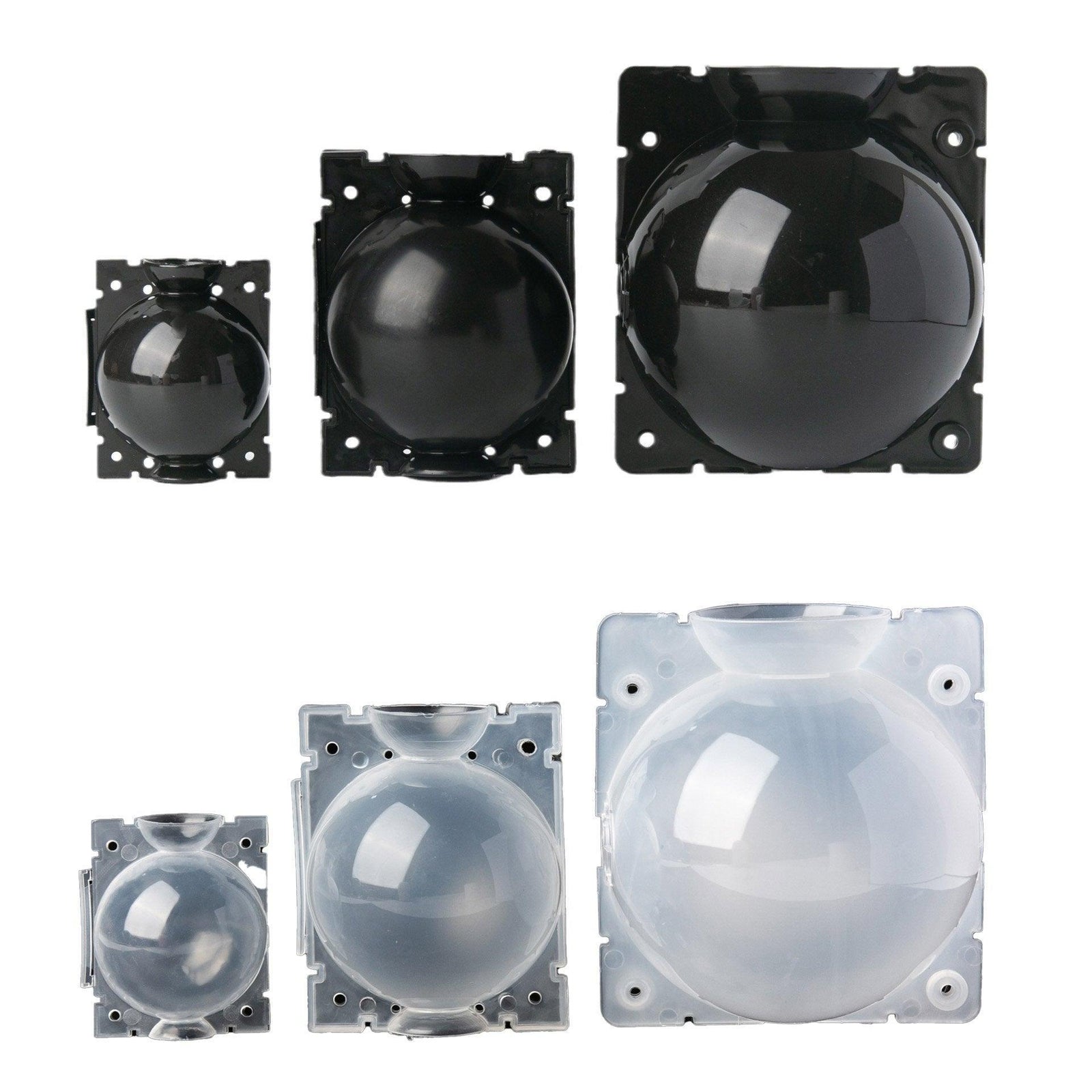 50pcs Plant Rooting Device High Pressure Grafting Box for Seedling Branch Garden - Black S-50PCS