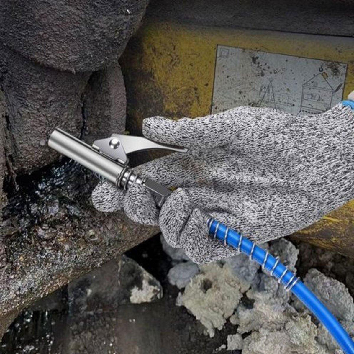 Grease Gun Hose Barrel Nozzle Kit Soft Tube Accessories for Automotive Grease - 100cm