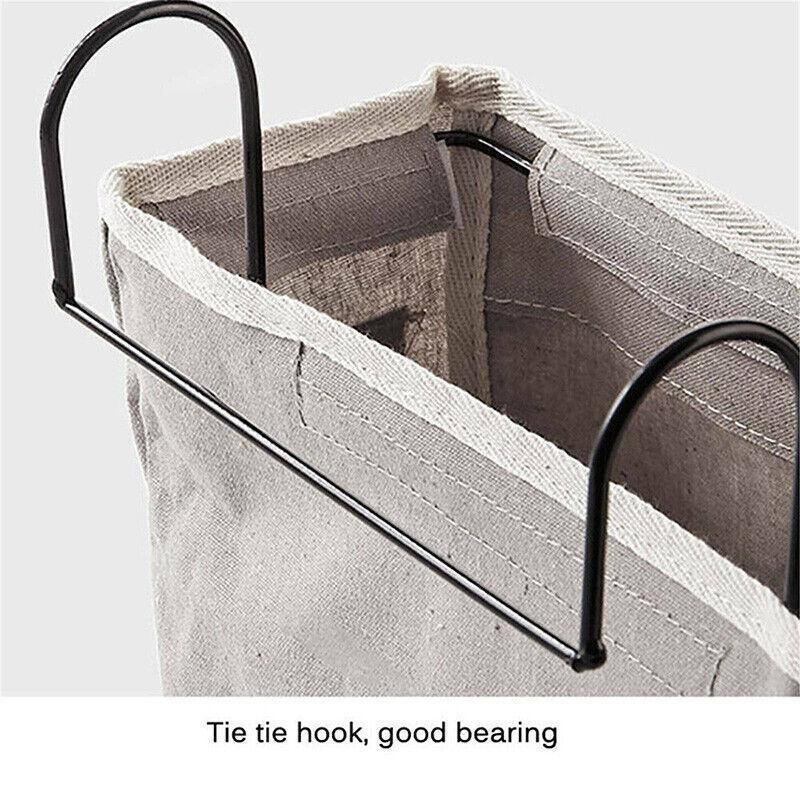 Hanging Bedside Storage Caddy with Pockets for Bunk Bed Dorm Couch Organizing - Grey Triangle