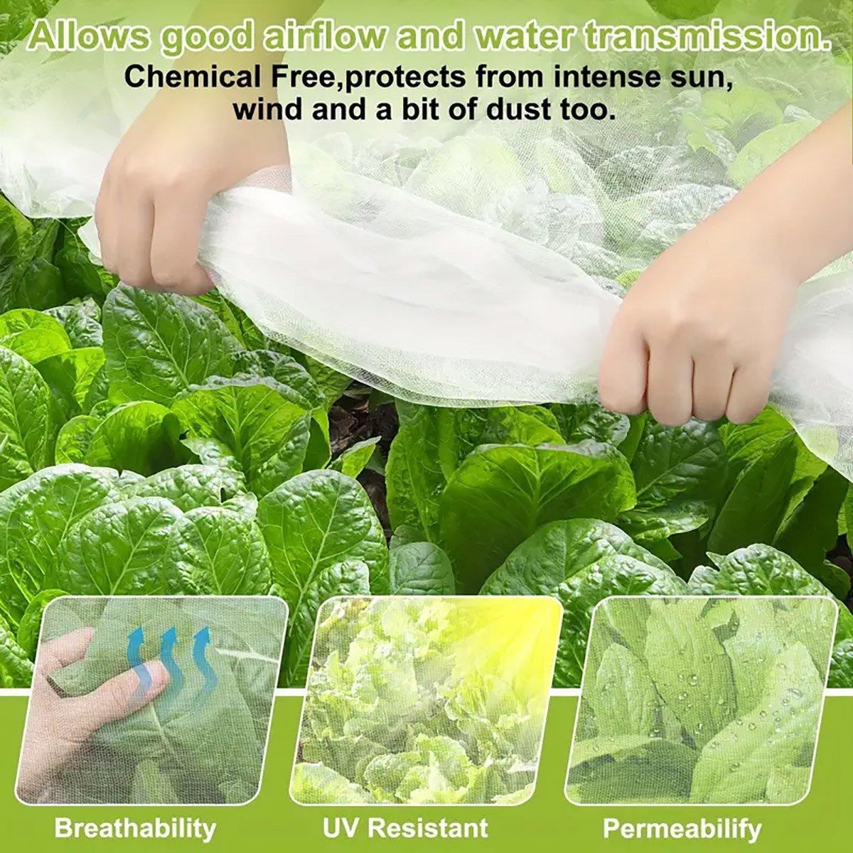 Agricultural Insect-proof Greenhouse Net for Fruit Vegetable Plant Protection - 250CMx5M