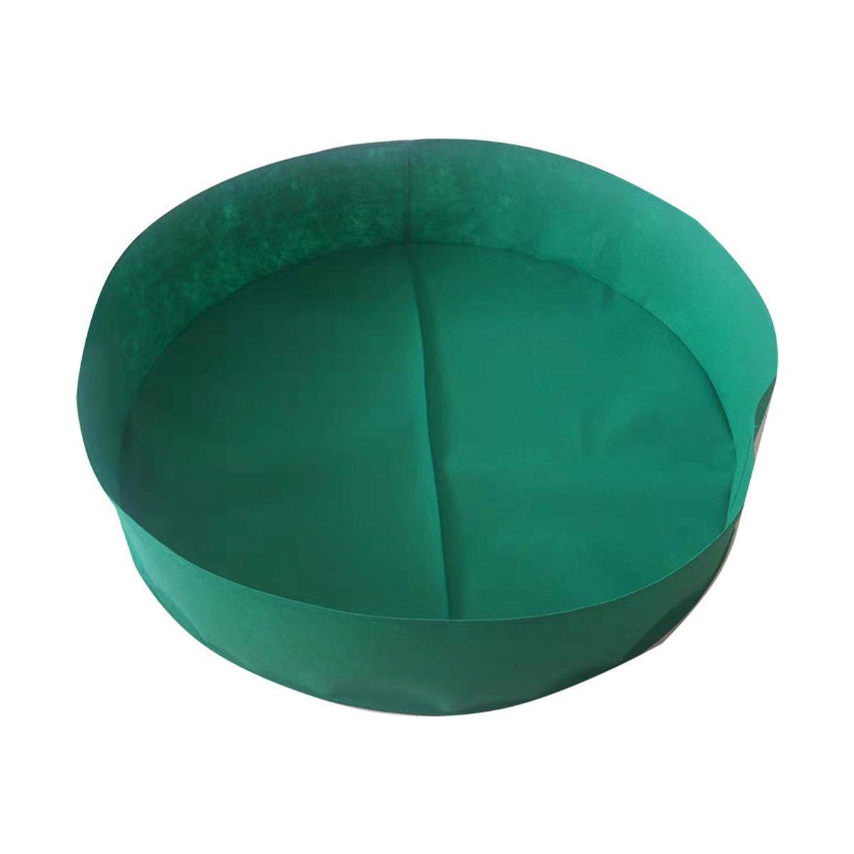 5x Felt Planting Bag Round Vegetable Garden Flower Seedling Grow Bags for Plants - Purple-90*30cm