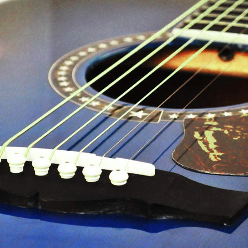 Acoustic Music Guitar Strings Steel Premium Light Universal 6 pcs Sent Free Pick