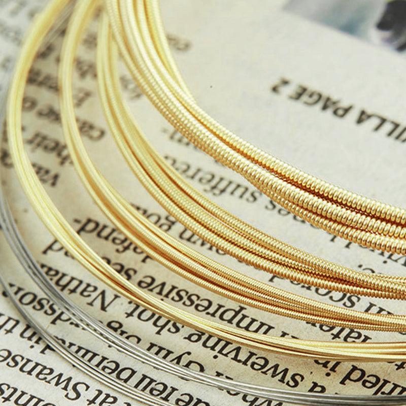 Acoustic Music Guitar Strings Steel Premium Light Universal 6 pcs Sent Free Pick