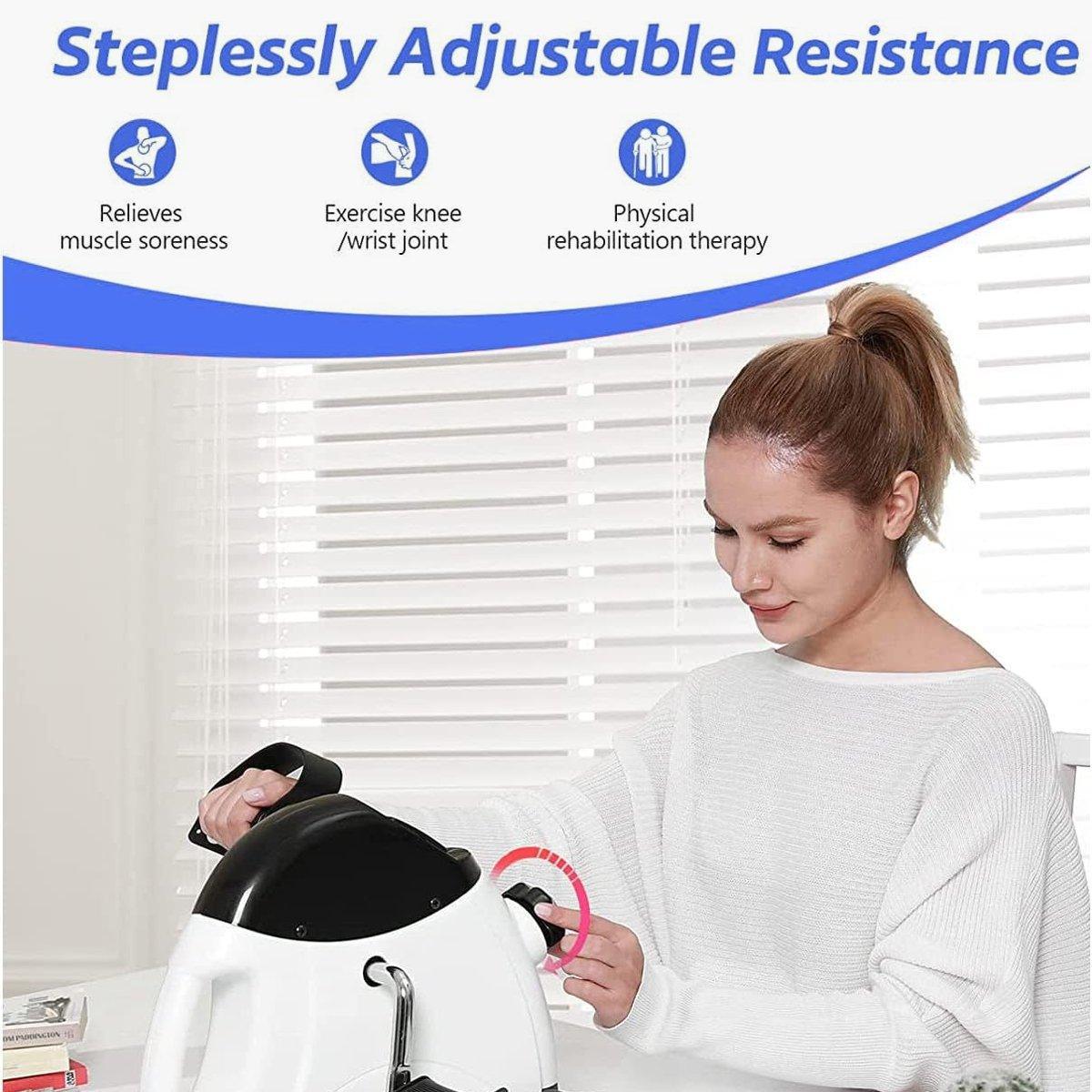 Mini Exercise Bike Pedal Exerciser for Seniors Rehabilitation Training Fitness