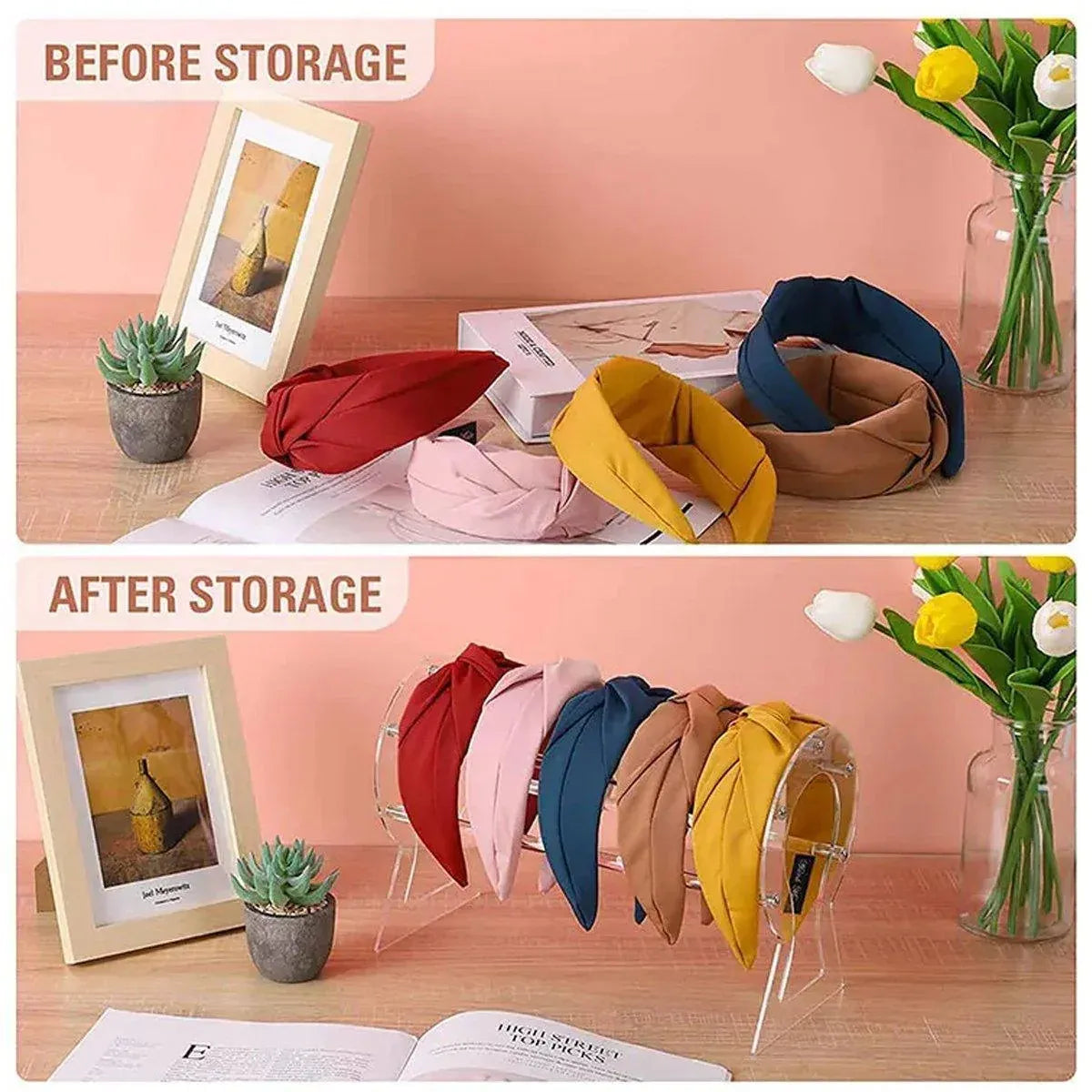Clear Acrylic Headband Storage Stand