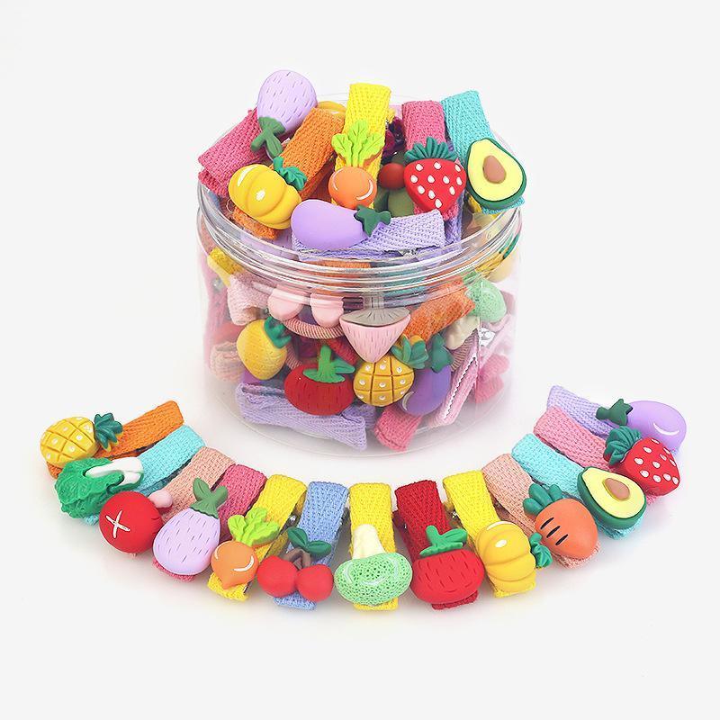 26Pcs Hair Clips Set Snap Bows and Hairpins for Styling and Everyday Use - Heart ( Without Bottle)