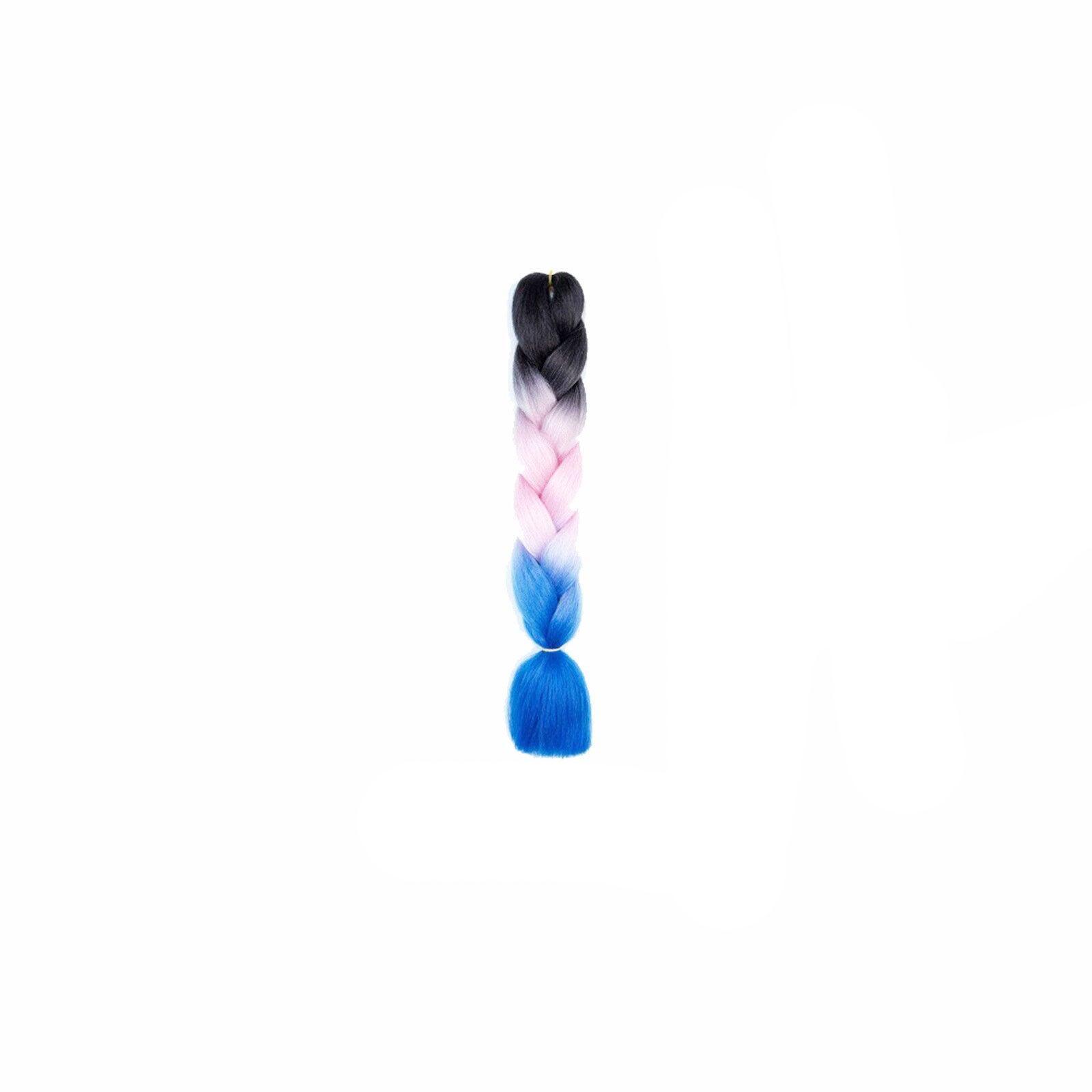 Coloured Jumbo Braiding Hair Extensions Braids Twist Hight Temperature Kanekalon - B1