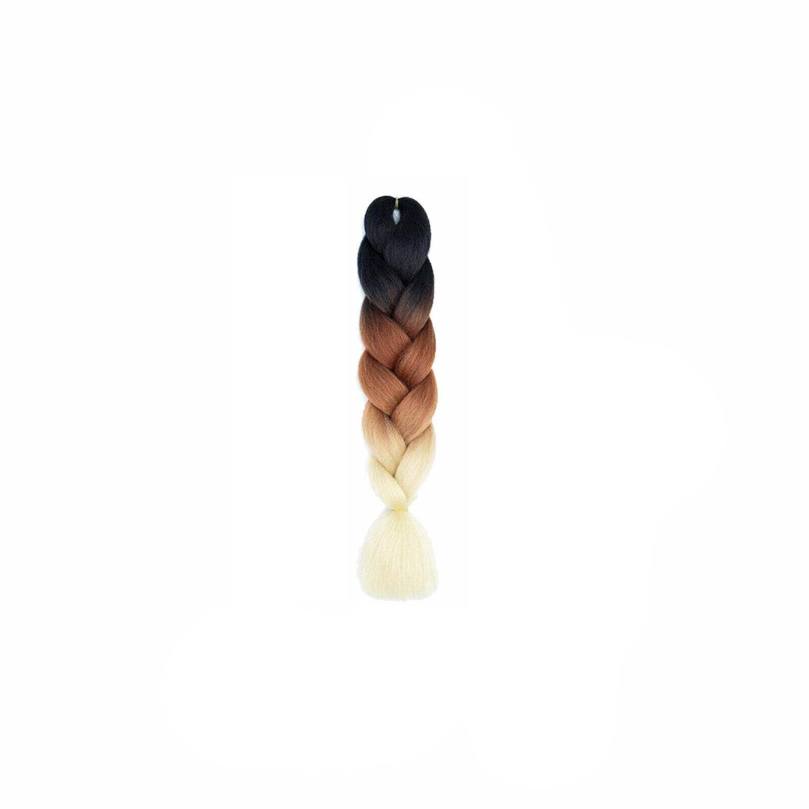 Coloured Jumbo Braiding Hair Extensions Braids Twist Hight Temperature Kanekalon - B1