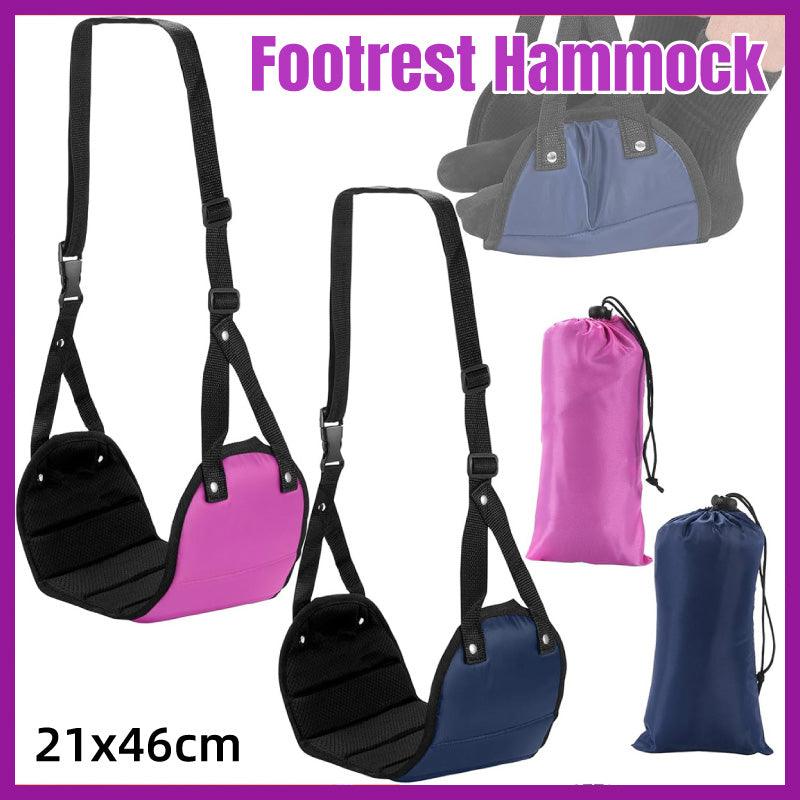 Travel Rest Hammock Office Foot Hammock Portable Rest for Relaxation Support - Rose Red