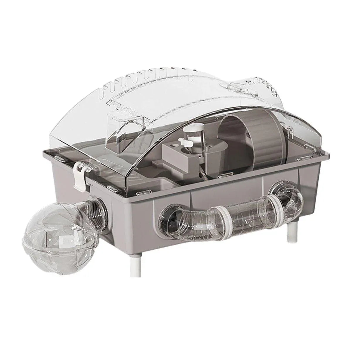 Acrylic Hamster Large Cage Luxury Villa House Playing House for Small Animals - Beige
