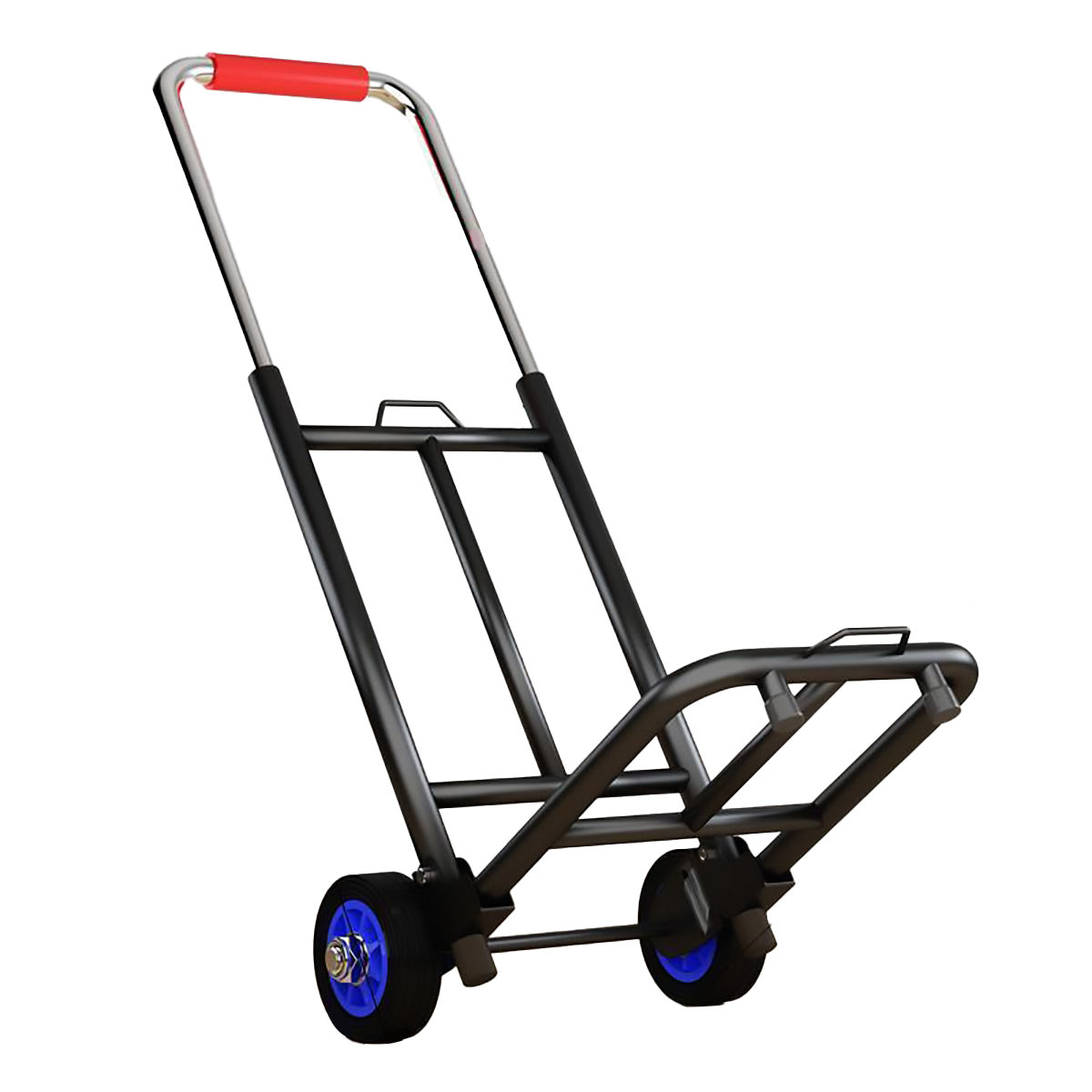 Folding Hand Trolley Heavy Duty Solid Wheel or Stair Climber Tri Wheel for Moving - Flat Ground
