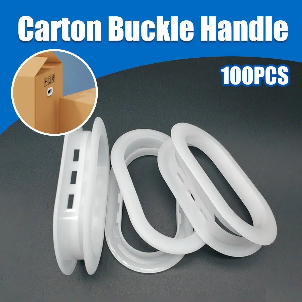 100-Piece Plastic Carton Handle Set