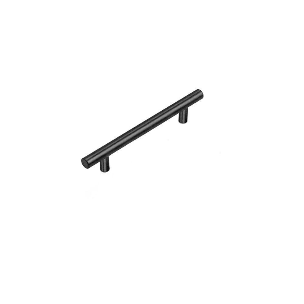5PCS Black Kitchen Cabinet Door Handles Stainless Steel Door Drawer Pull T Bar - 350mm/224mm