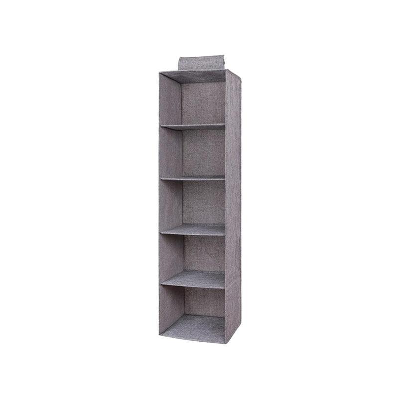 3/4/5 Tier Hanging Closet Organizer Fabric Storage Shelves for Wardrobe and Shoes - 4 Tier