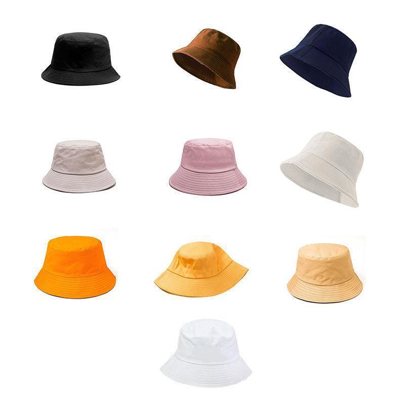 9 Colours Unisex Sun Bucket Hat Perfect for Outdoor Adventures - Grey