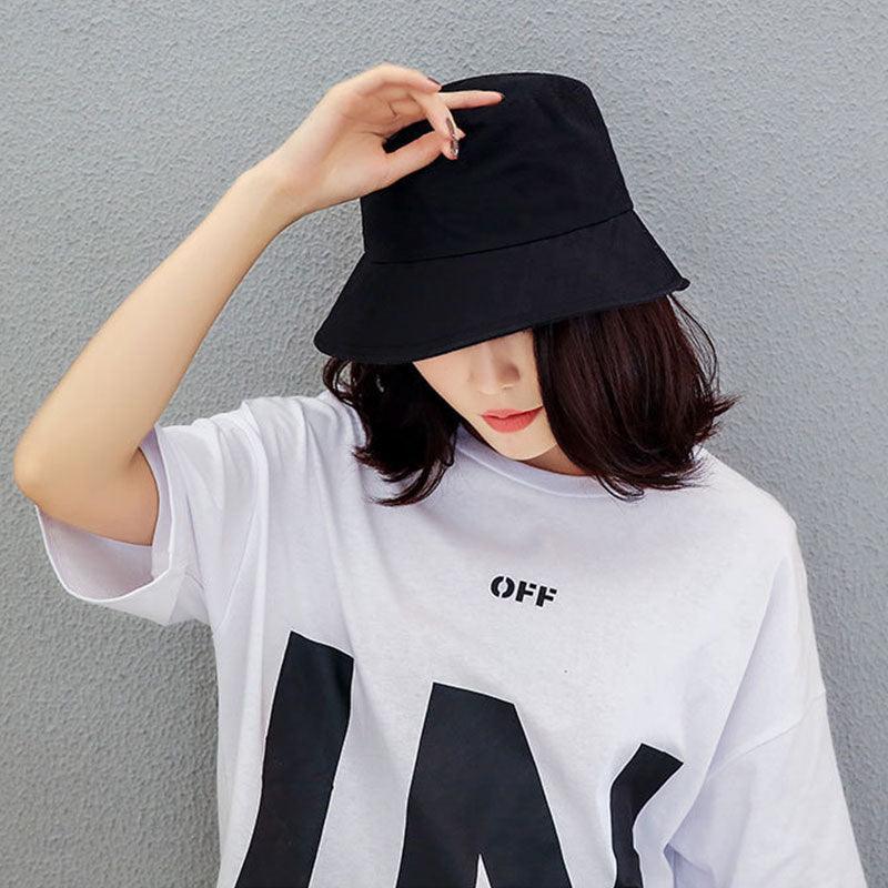 9 Colours Unisex Sun Bucket Hat Perfect for Outdoor Adventures - Grey