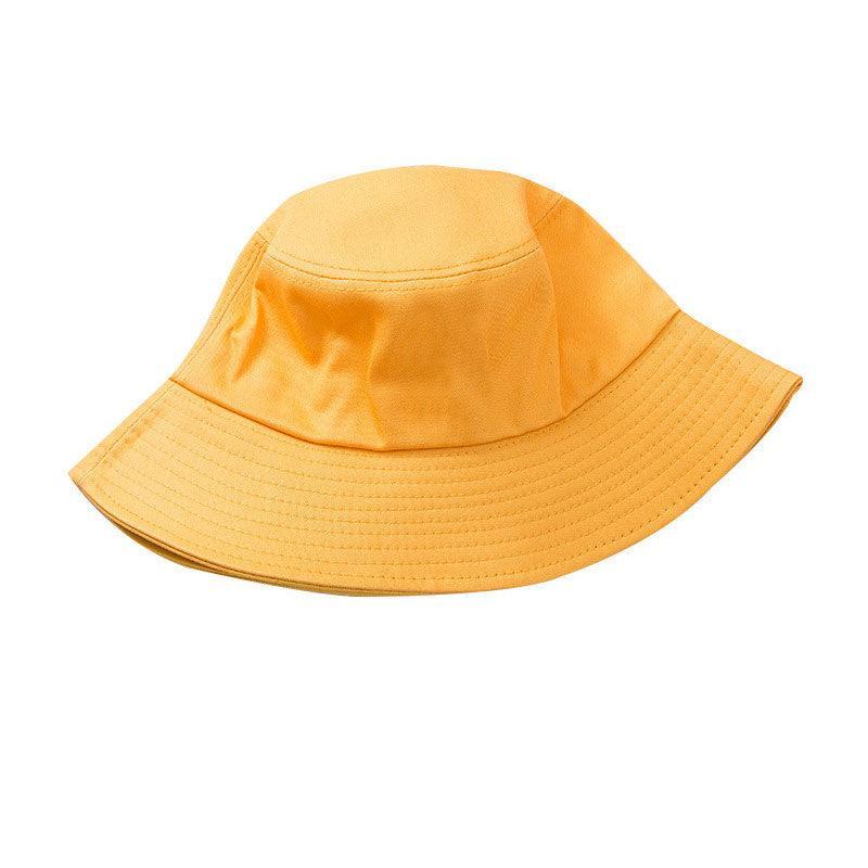 9 Colours Unisex Sun Bucket Hat Perfect for Outdoor Adventures - Yellow