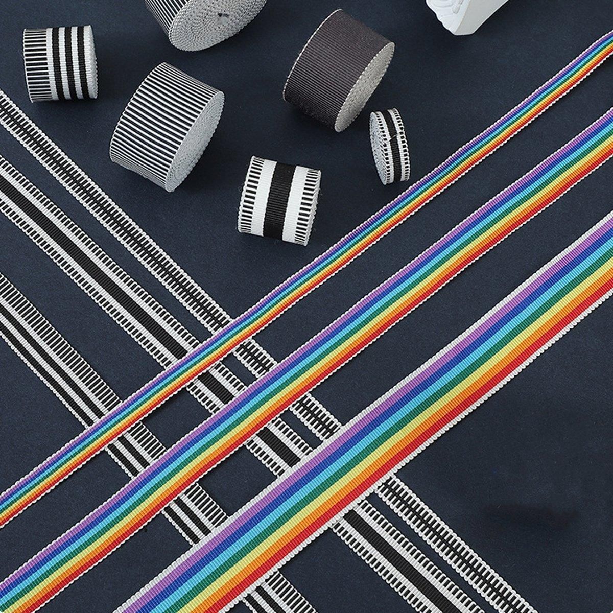 50Yards DIY Elastic Binding Tape Bias Ribbon Strap Sewing Craft Webbing Trimming - Gray-2.5cm