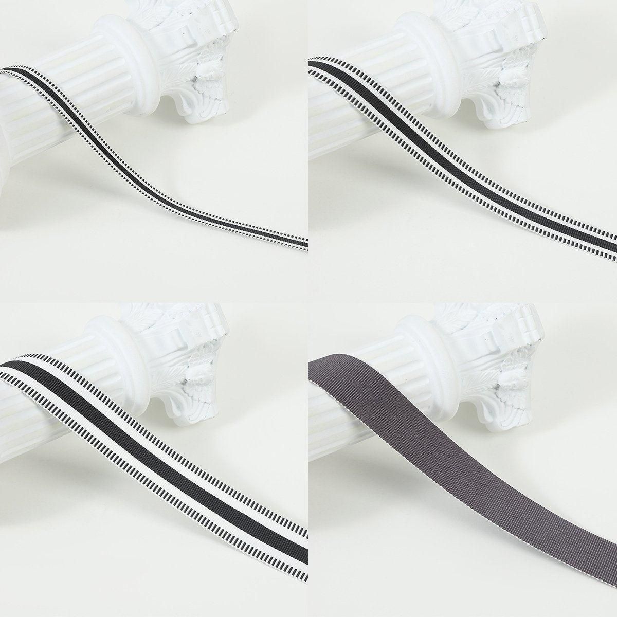 50Yards DIY Elastic Binding Tape Bias Ribbon Strap Sewing Craft Webbing Trimming - Gray-2.5cm