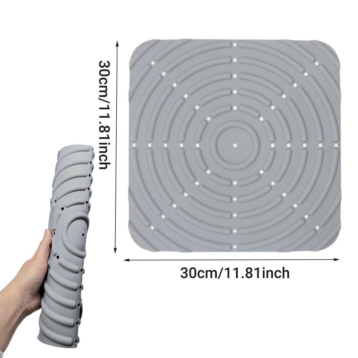Washable Silicone Nesting Box Bedding Reusable Under Bedding for Chicken Coop - Grey-2PCS