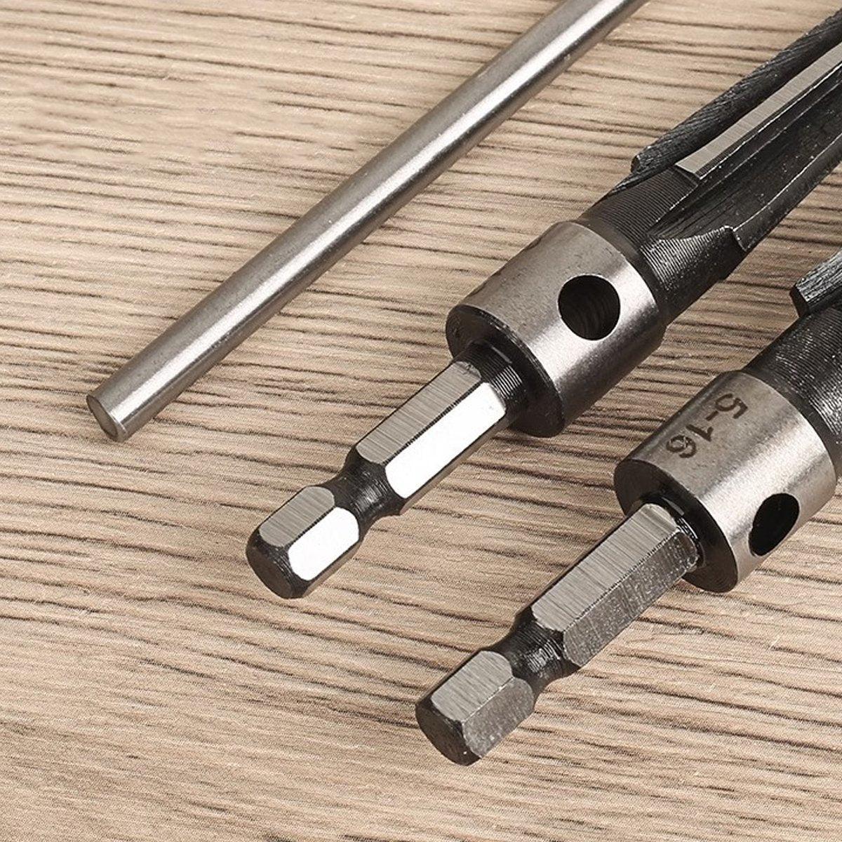 Round Shank Hexagon Shank T Handle Taper Reamer Tool for Drilling and Boring - Hexagon Shank Reamer(5-16mm)