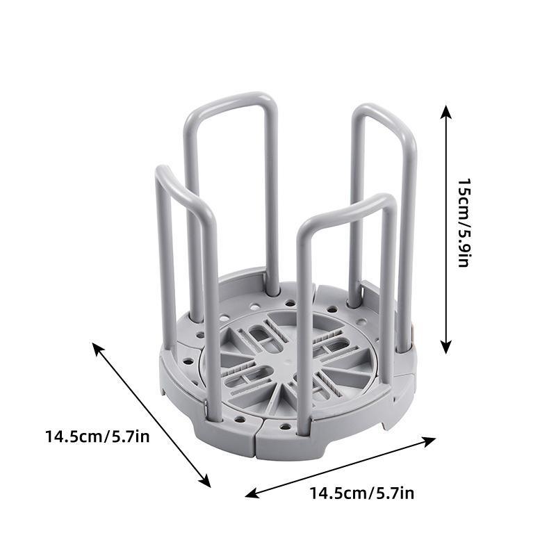 2pcs Kitchen Dish Drying Rack with Drainage Storage Cup Holder Organizer Stand - White
