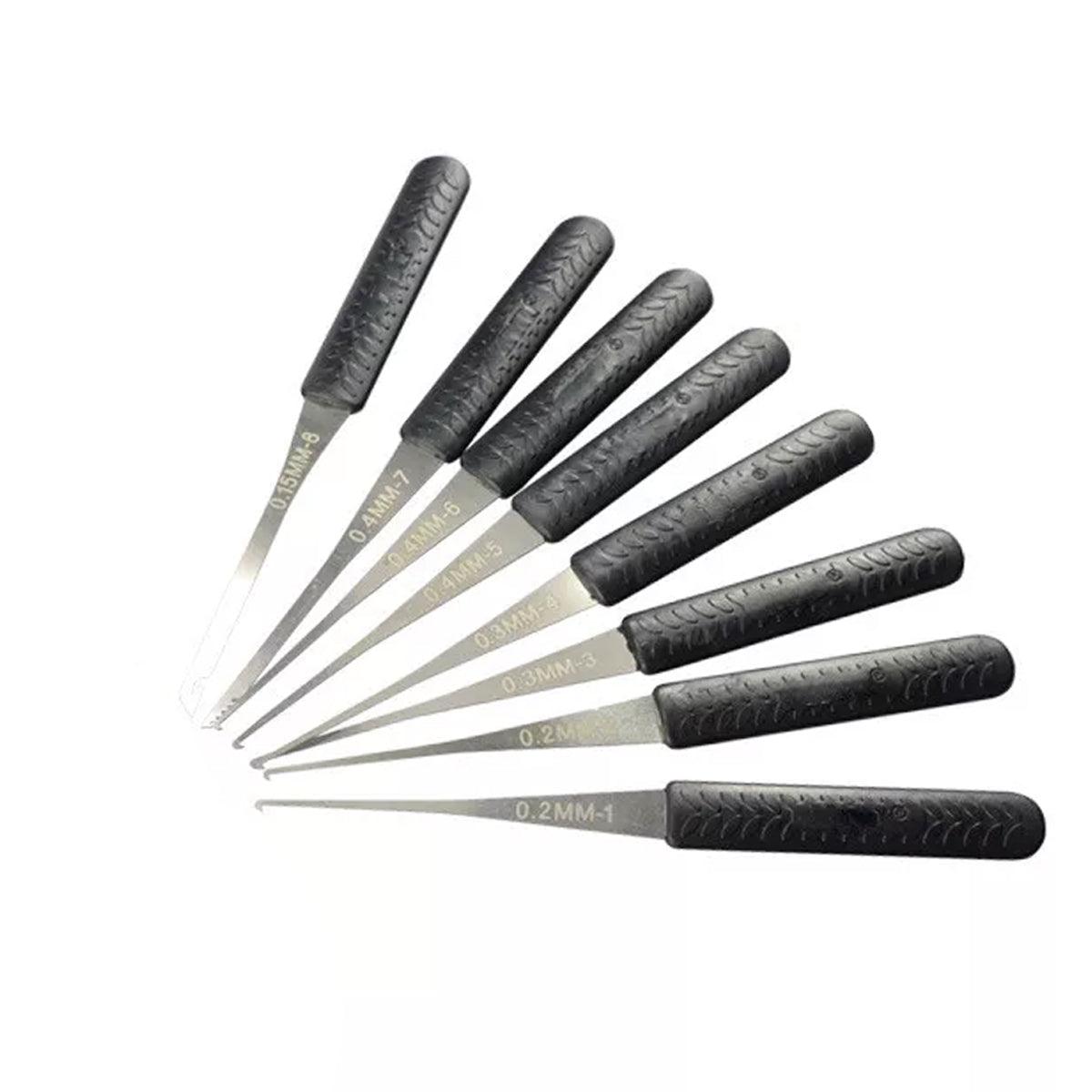 12PCS Kit Hand Lock Broken Key Extractor Removal Remover Hooks Needles Tool