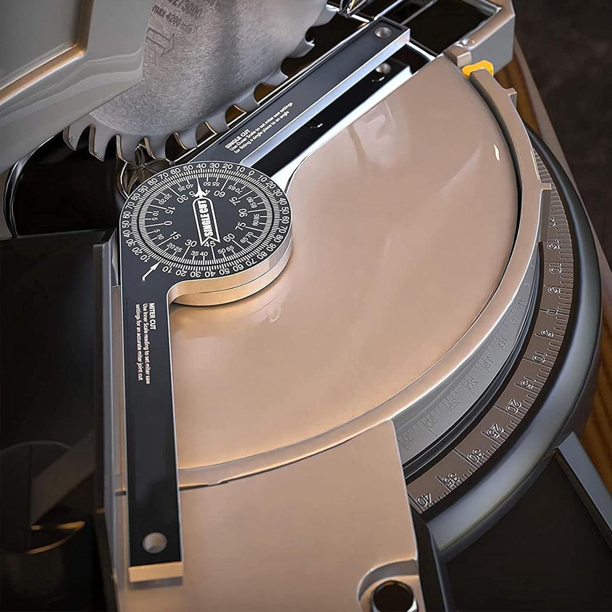 360 Degree Woodworking Protractor Angle Finder Positioning Tool Horizontal Gauge