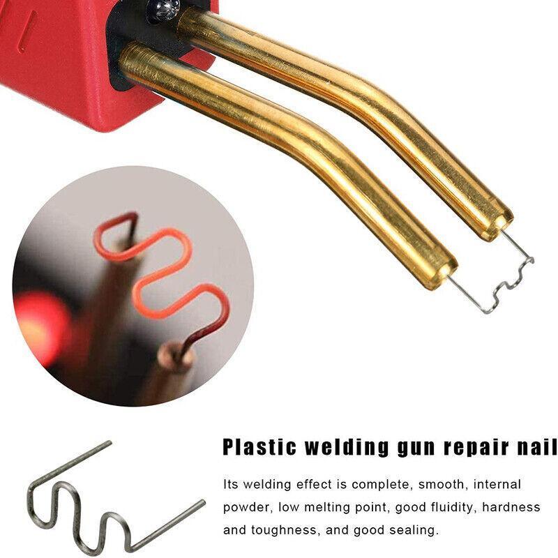 Plastic Welder Garage Tool Repair Welding Kit Car Bumper Hot Stapler Machine - 2000PCS Welding Nail Kit