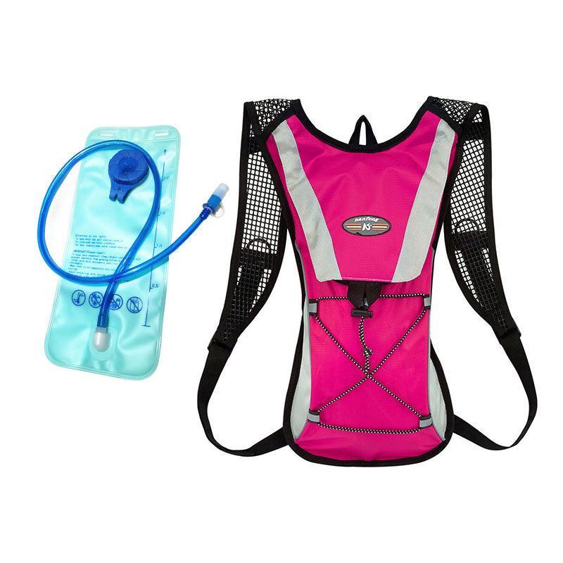 Hiking Camping Cycling Running Hydration Pack Backpack Bag + 2L Water Bladder Au - Orange