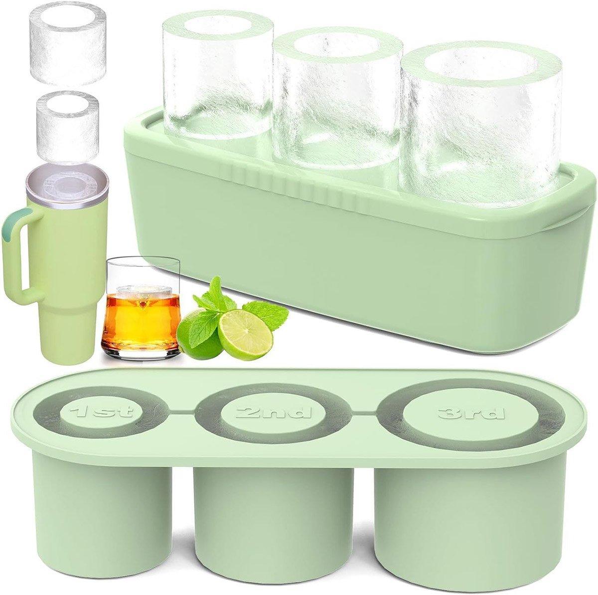 Silicone Ice Cube Tray for 20oz 30oz 40oz Tumbler Easy Release Reusable Mold - Yellow