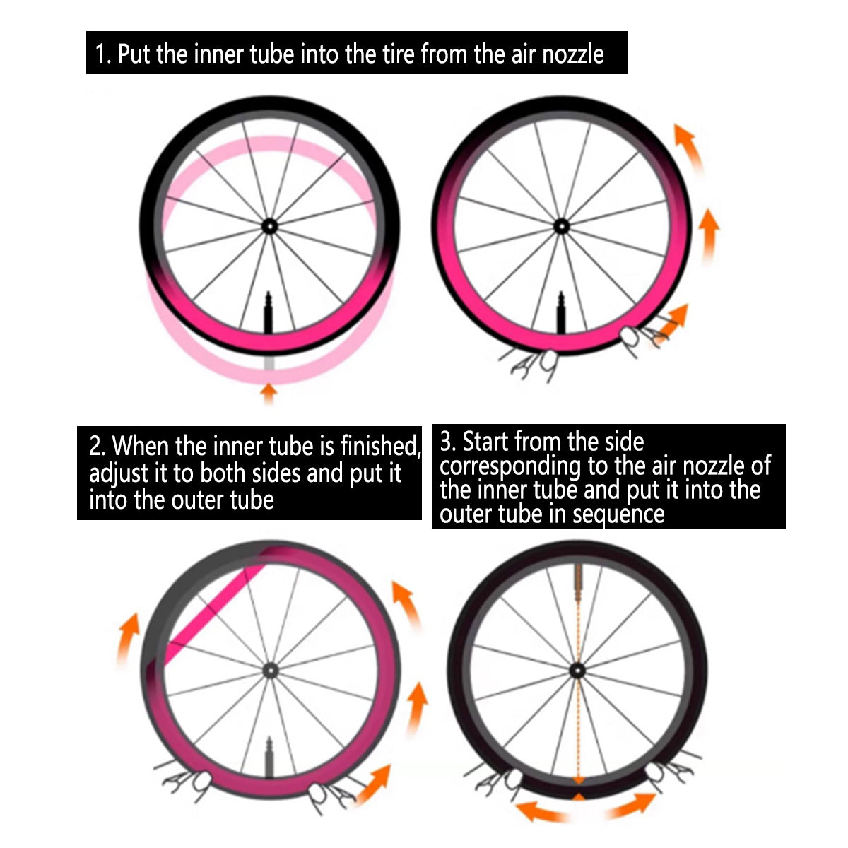 Road Mountain Bike Inner Tubes Butyl Bicycle Inner Tubes for Repair