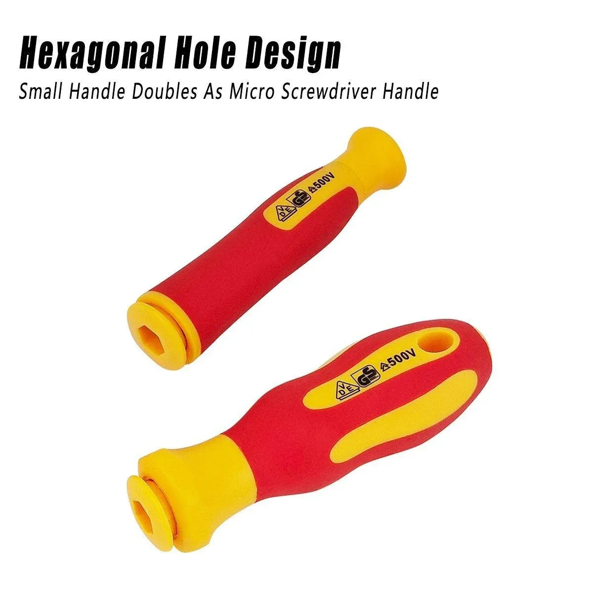10-Piece Interchangeable Screwdriver Set with Storage Roll