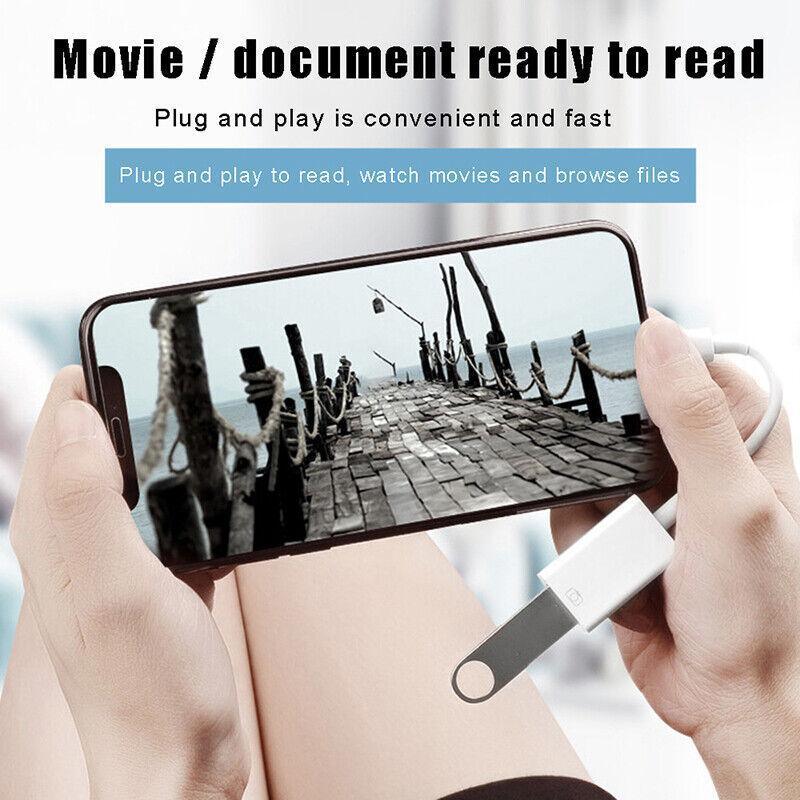 For Iphone Or Type C To Usb Otg Data Cable Adapter Male 3.0 A Female Converter - iOS