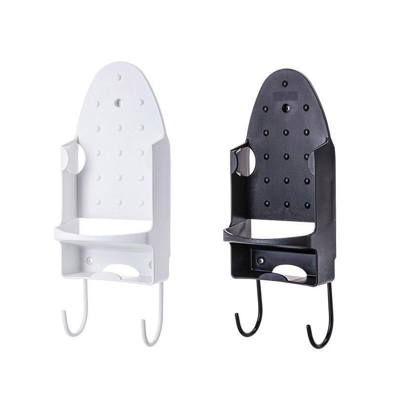 Iron Stand Double Hook Storage Rack Hanging Iron Holder for Home Organisation - Black