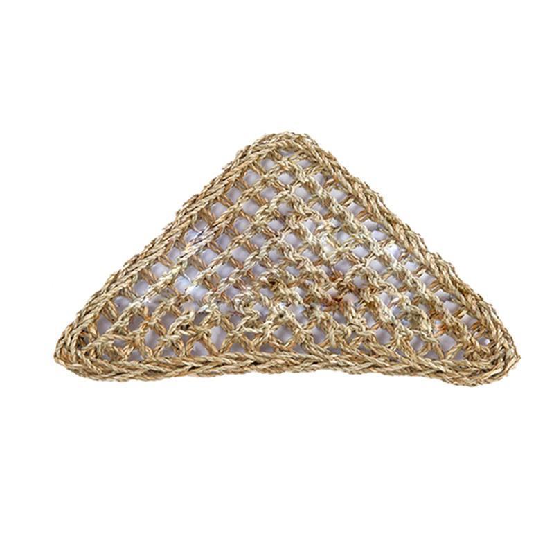 Comfortable and Natural Straw Reptile Bed Hammock for Basking and Relaxation - 32*32*42CM