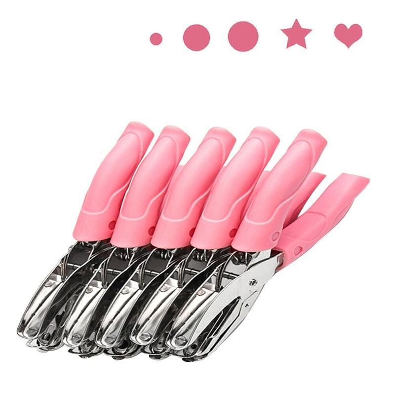 Circle/Heart/Star Shaped Metal Hole Punch Pliers - Paper Hand Puncher - 1.5mm circle