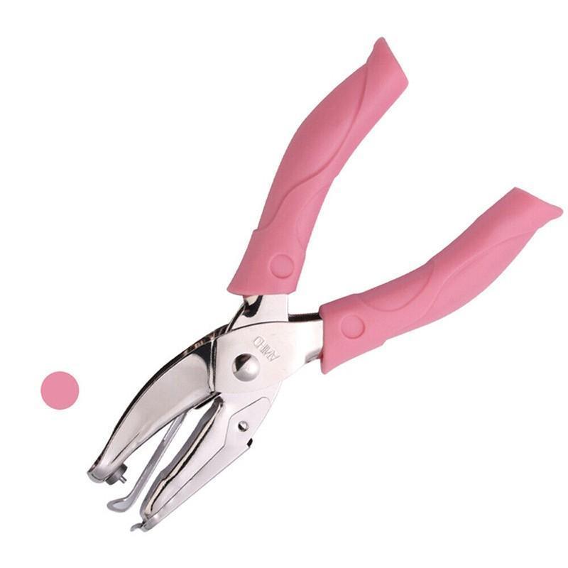 Circle/Heart/Star Shaped Metal Hole Punch Pliers - Paper Hand Puncher - 1.5mm circle
