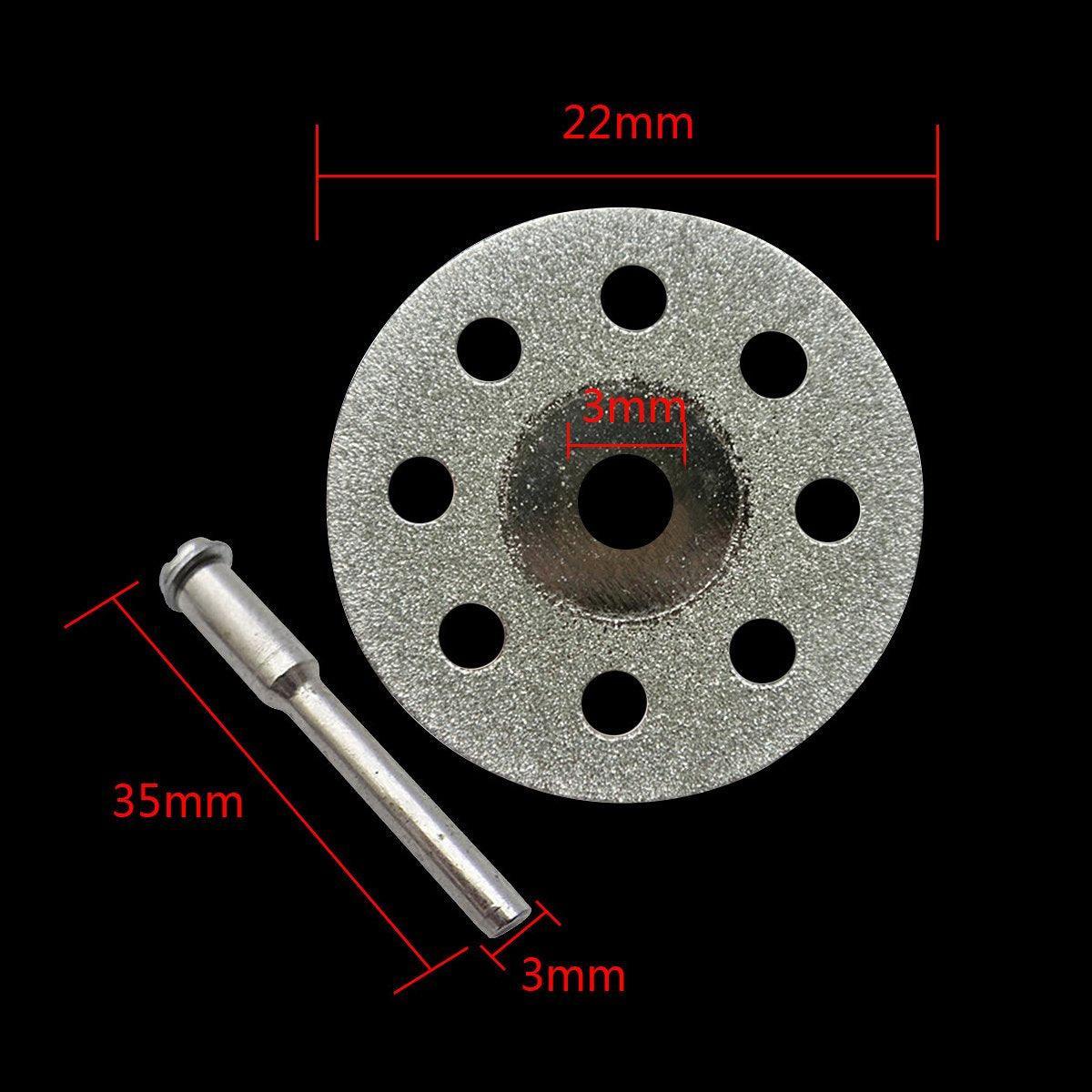 12PCS Diamond Cut Discs Blades Drill Bit Set for Dremel Rotary Tool Multi Use