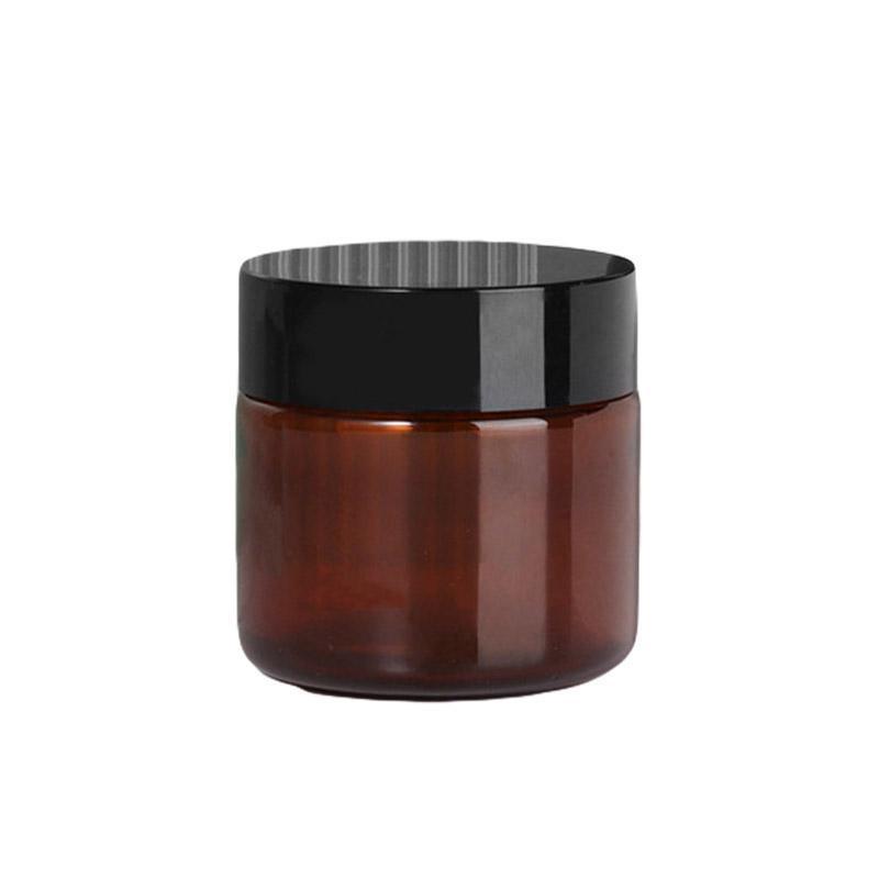 10pcs Brown PET Plastic Wide Mouth Bottles for Storage and Skincare Packaging - Frosted - 120ml