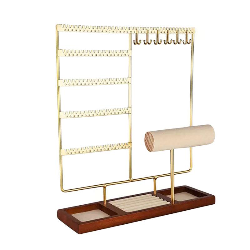 Jewelry Display Rack Earrings Organizer Stand for Jewelry Hangers Storage Holder - White